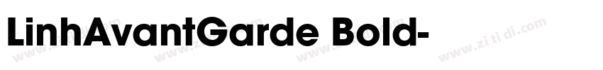 LinhAvantGarde Bold字体转换
